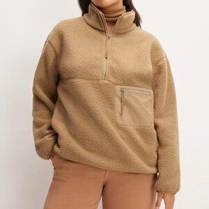 Everlane ReNew Fleece Oversized Half-Zip